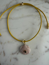Smith & Co. Beach Combing Necklace in Yellow/Coconut