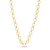 Capucine De Wulf Cleopatra Small Link Necklace in Hammered Gold