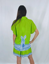 Isla Payal Verona Top in Zebra Lime