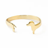 Dachshund Cuff Bracelet Brass