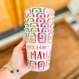 Set of 6 Reusable Mahjong Cups