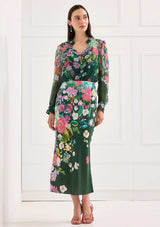 The Hillary Skirt in Emerald Green