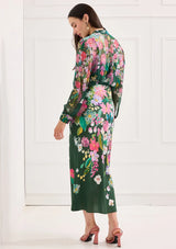The Hillary Skirt in Emerald Green