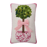 Chinoiserie Topiary with Ribbon Pillow