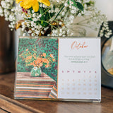 Cleerely Stated 2026 Calendar With Acrylic Stand