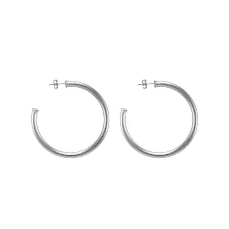 Sheila Fajl Silver Petite Everybody's Favorite Hoops