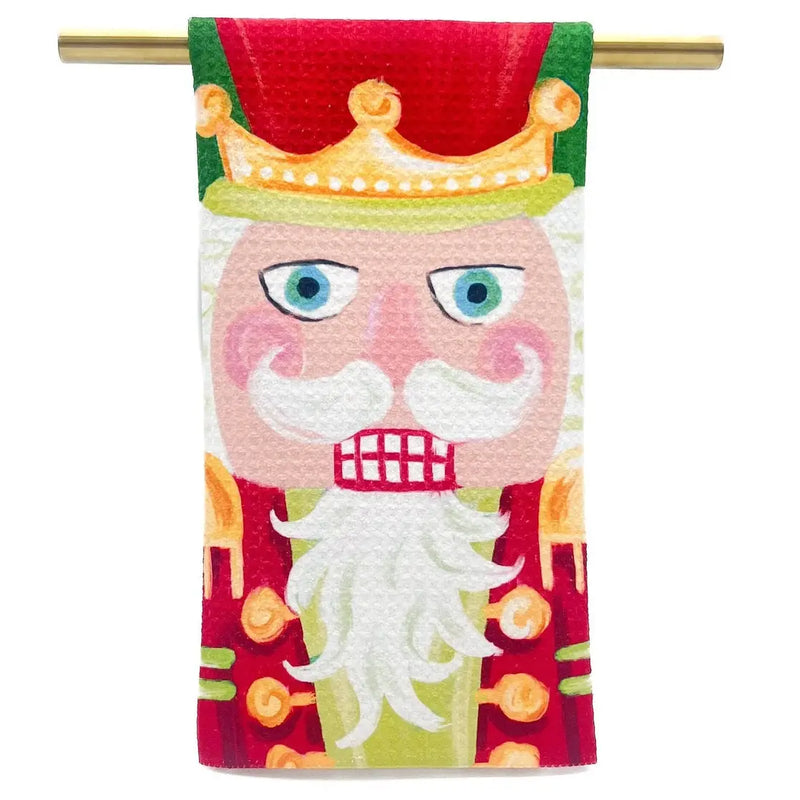 Classic Mr. Nutcracker Tea Towel - Christmas Hand Towel