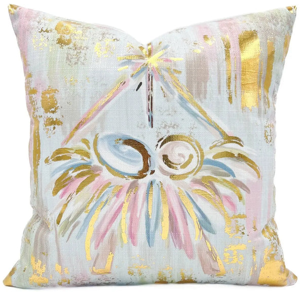Gold Foil Pastel Baby Jesus Pillow