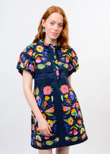 Carlota Dress in Navy