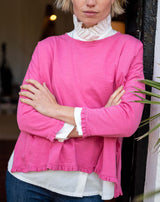 MERSEA Catalina Ruffle Tee in Rapture Rose