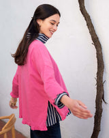 MERSEA Catalina Ruffle Tee in Rapture Rose