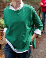 Catalina Slub Tee in Grove Green (Two Size Options)