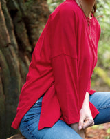 Catalina Slub Tee in Harvest Red (Two Size Options)