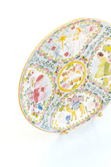 Rose Medallion Nativity Porcelain Plate