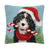 Christmas Bernedoodle Pillow