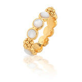 Capucine De Wulf Berry Gem Ring in Mother of Pearl
