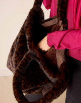 Chamonix Faux Fur Tote in Leopard