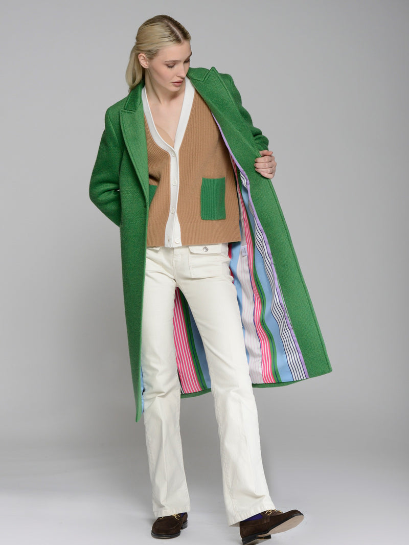 Vilagallo Green Wool Coat