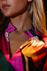 Alden Adair Phoebe Top in Solar Vines