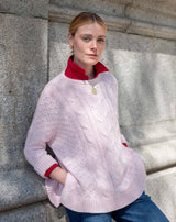 Cotswold Cable-Knit Sweater in Petal Pink