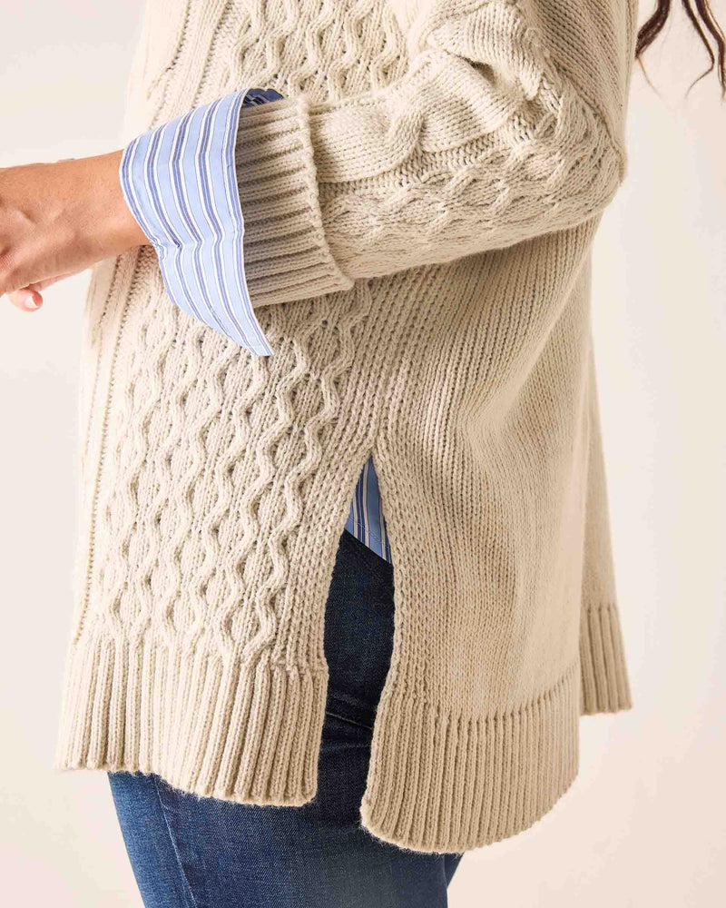 MERSEA Cotswold Cableknit in Sea Salt