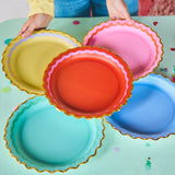 Packed Party Rainbow Ric Rac Assorted Dinner Plates