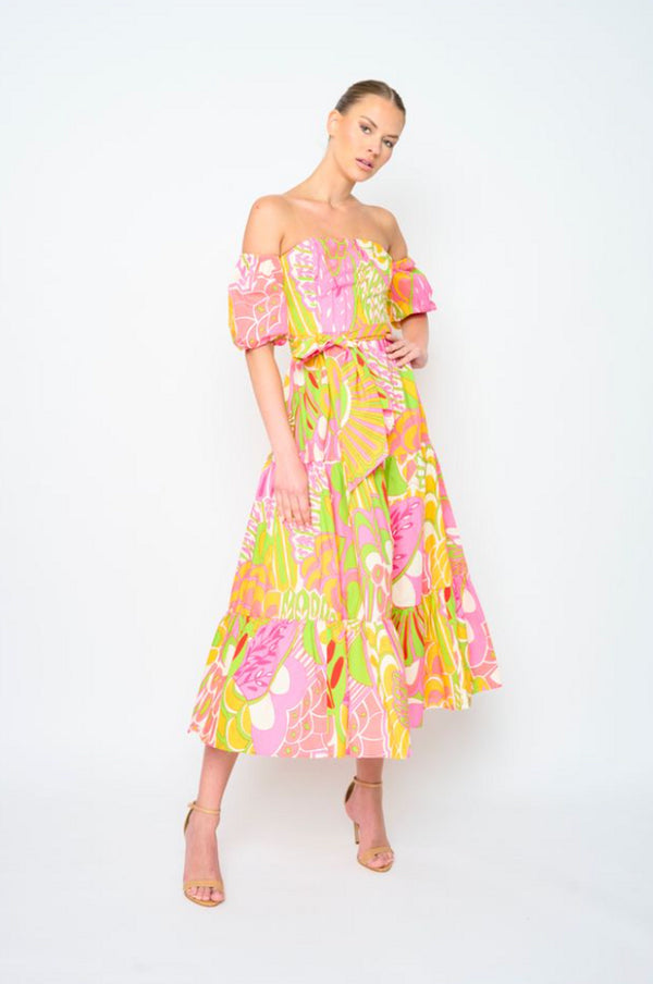Flora Bea Oly Dress in Tropicana