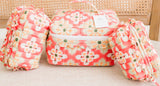 Rosetta Mosaic Luxe | Quilted 3 Piece Cosmetic Set