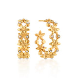 Capucine De Wulf Jasmine Hoop Earrings in Pearl
