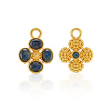 Capucine De Wulf Berry Clover Hoop Earrings with Double Sided Charm