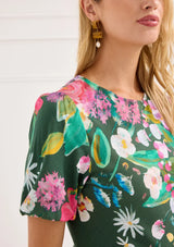 The Dawn Dress in Emerald Green