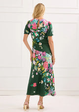 The Dawn Dress in Emerald Green