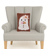 Ghost with Daisies Pillow
