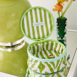 Laura Park Petite Frond Green Round Jewelry Case
