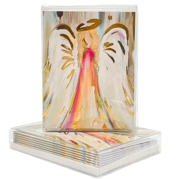 Gold Foil Angel of Joy Folded Notes