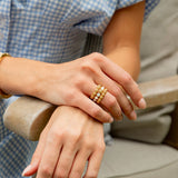 Capucine De Wulf Berry Gem Ring in Mother of Pearl