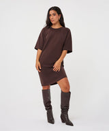 Oversized Modal Dress in Cacao