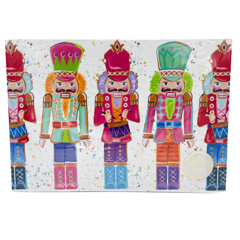 Colorful Nutcrackers Disposable Placemats