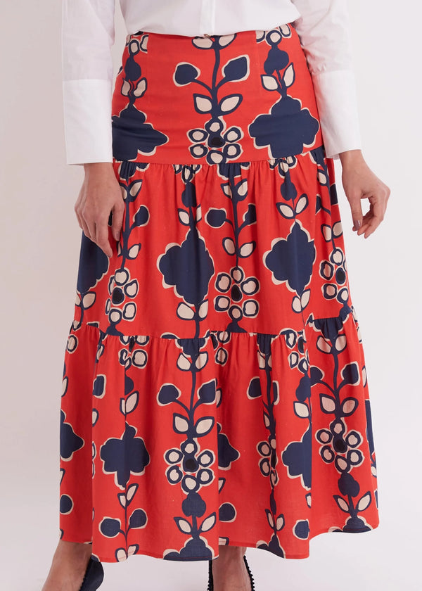 CK Bradley Samana Skirt in Serendipity Crimson