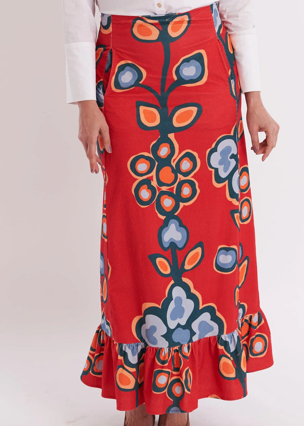 CK Bradley Hostess Skirt in Serendipity Merlot