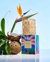 Glasshouse Lagoon Afternoon Candle With Limited Edition Raffia Holder