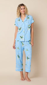 Bouquet & Bow Pima Knit Capri Pajamas