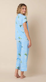 Bouquet & Bow Pima Knit Capri Pajamas