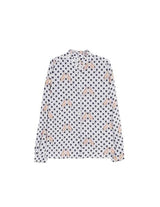 Vilagallo Navy Star with Leopard Print Blouse