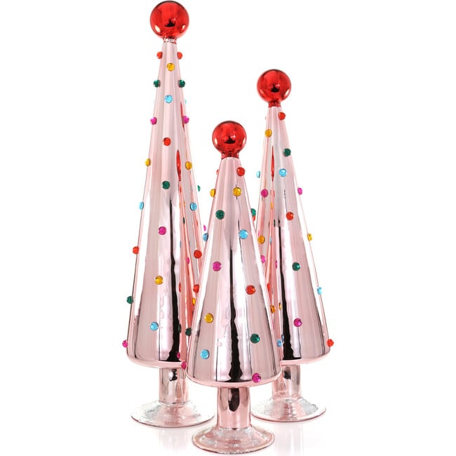 Cody Foster Decorated Dotted Trees in Pink - 3 Size Options