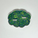 Acrylic Clover and Moss Double Stand