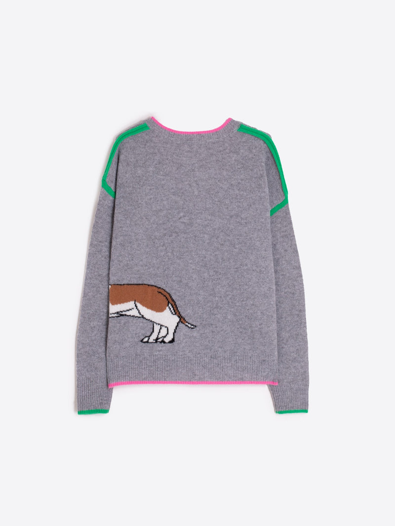 Vilagallo Grey Dog Sweater