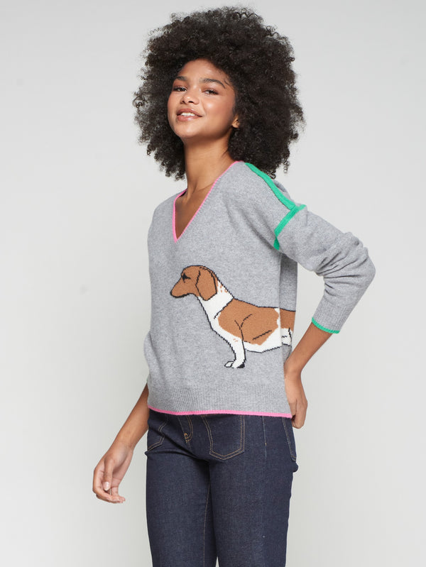 Vilagallo Grey Dog Sweater
