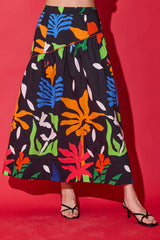 Alden Adair Kelly Skirt in Black Majorelle