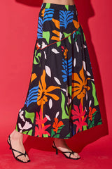 Alden Adair Kelly Skirt in Black Majorelle
